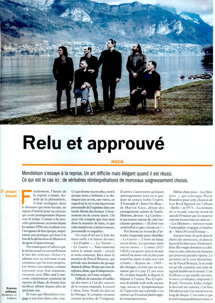 mendelson dans Politis